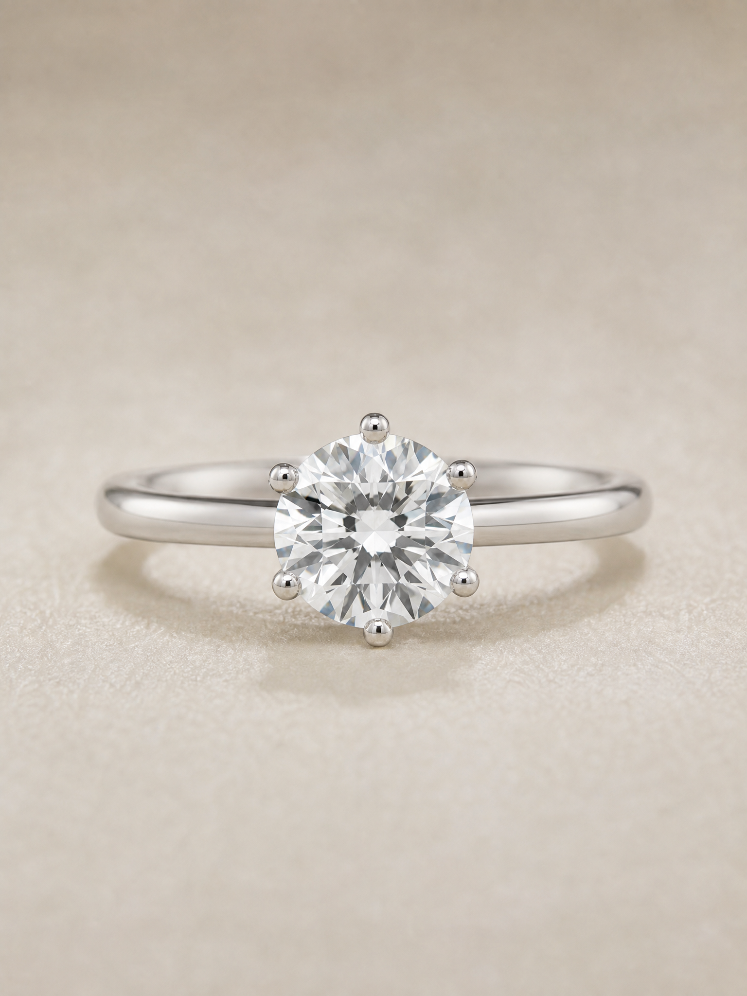 MERVAUX 2.131 ct lab grown diamond ring in platinum 950