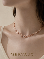 14K Rose Gold Round Lab-Grown Diamond Necklace - 1.188 ct Total