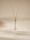 14K Yellow Gold Round Lab-Grown Diamond Necklace - 2.209 ct Total