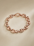 14K Rose Gold Round Lab-Grown Diamond Bracelet - 0.697 ct Total