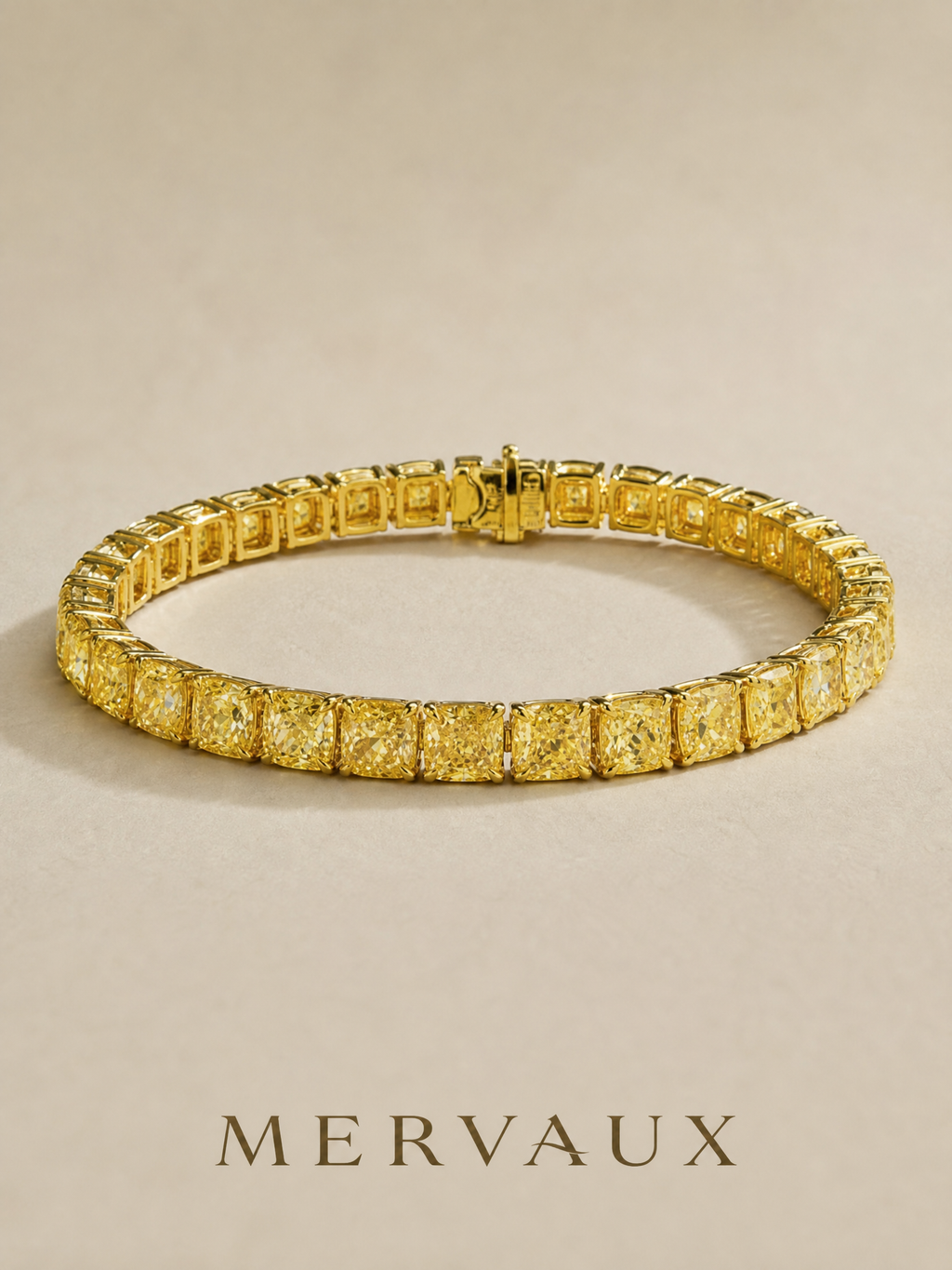 18K Yellow Gold Lab-Grown Diamond Bracelet - 21.56 ct Total