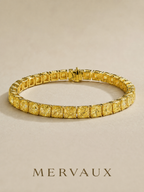 18K Yellow Gold Lab-Grown Diamond Bracelet - 21.56 ct Total