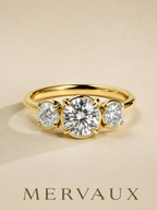 14K Two-Tone Gold Lab-Grown Diamond Ring - 1.524 ct Total