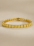 18K Yellow Gold Lab-Grown Diamond Bracelet - 21.56 ct Total