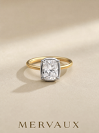 14K Two-Tone Gold Lab-Grown Diamond Ring - 3.04 ct Total
