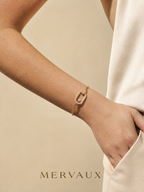 14K Yellow Gold Round Lab-Grown Diamond Bracelet - 0.633 ct Total