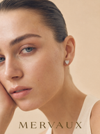 18K Yellow Gold Heart Brilliant Lab-Grown Diamond Stud Earrings - 4.05 ct Total