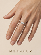 14K White Gold Round Brilliant Lab-Grown Diamond Ring - 1.05 ct Total