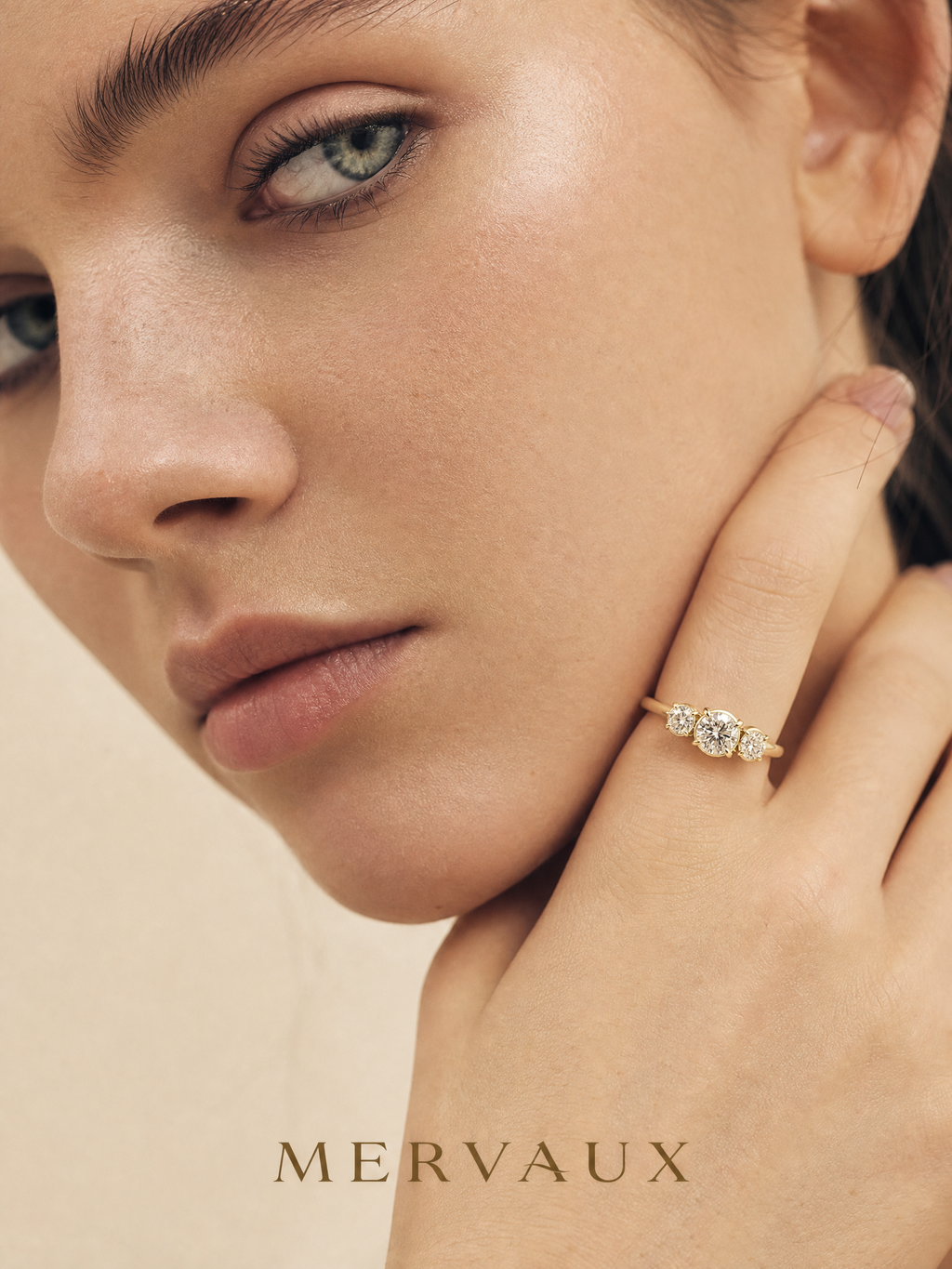 14K Two-Tone Gold Lab-Grown Diamond Ring - 1.524 ct Total