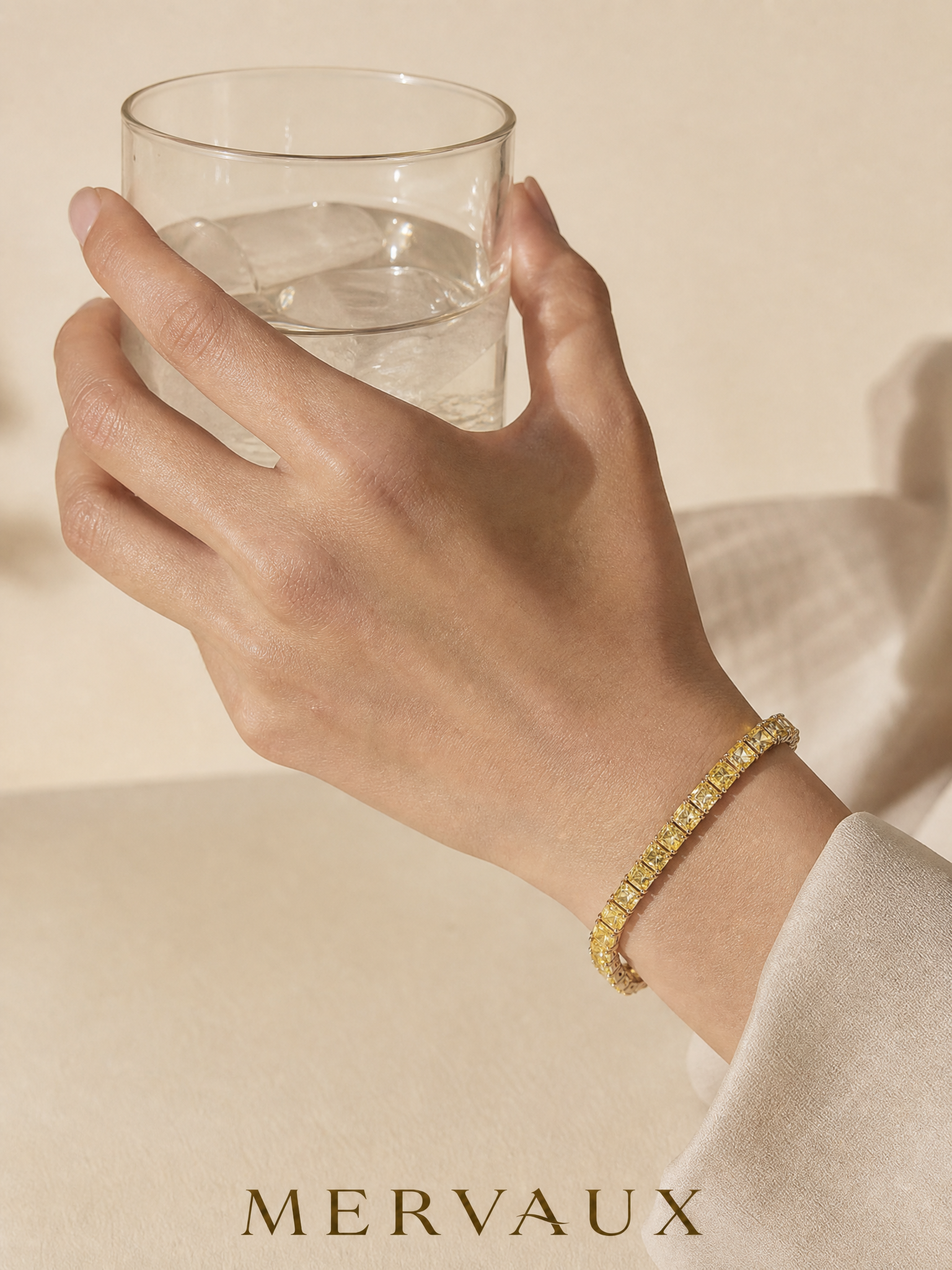18K Yellow Gold Lab-Grown Diamond Bracelet - 21.56 ct Total