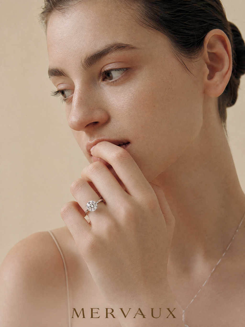 18K Gold Round Brilliant Lab-Grown Diamond Ring - 4.06 ct Total