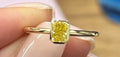 18K Yellow Gold Lab-Grown Diamond Ring - 0.412 ct Total