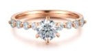 18K Rose Gold Round Brilliant Lab-Grown Diamond Ring - 1.474 ct Total
