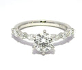 Platinum 950 Round Brilliant Lab-Grown Diamond Ring - 1.472 ct Total