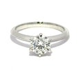 Platinum 950 Lab-Grown Diamond Ring - 2.131 ct Total
