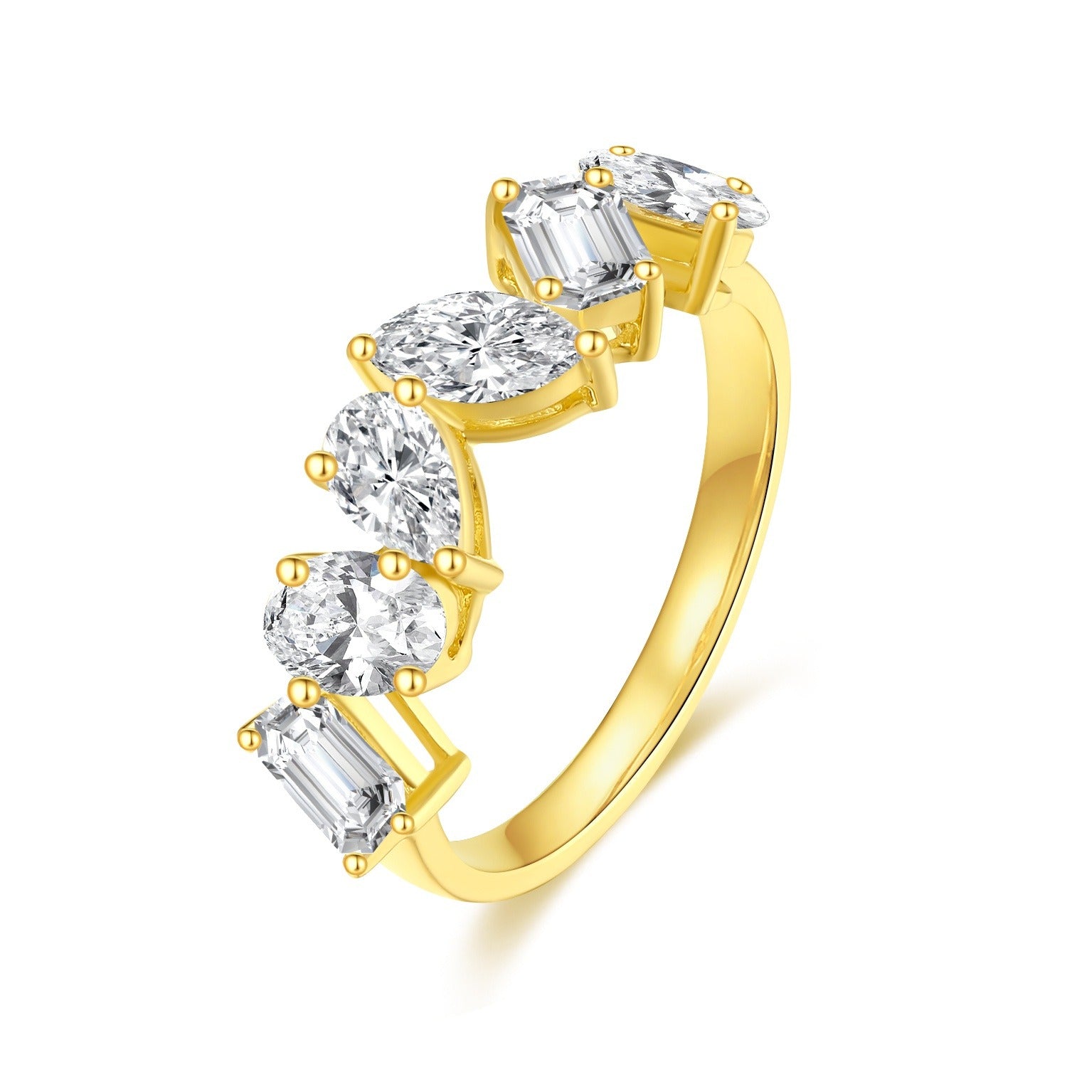14K Yellow Gold Lab-Grown Diamond Ring - 1.193 ct Total