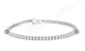 18K Gold Lab-Grown Diamond Bracelet - 6.854 ct Total