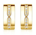 14K Yellow Gold Lab-Grown Diamond Stud Earrings - 0.184 ct Total · 699