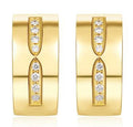 14K Yellow Gold Lab-Grown Diamond Stud Earrings - 0.184 ct Total · 699