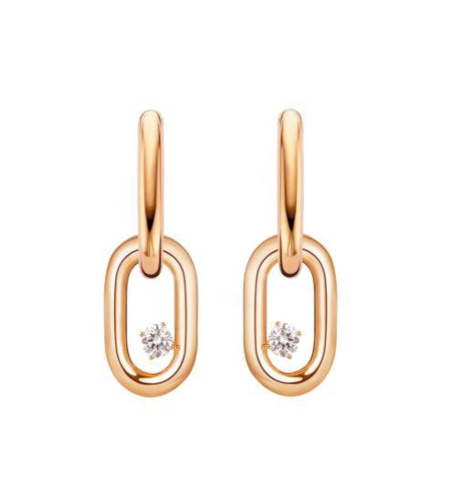 14K Rose Gold Lab-Grown Diamond Stud Earrings - 0.633 ct Total
