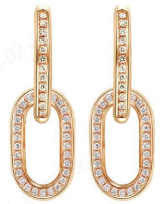 14K Rose Gold Lab-Grown Diamond Stud Earrings - 1.006 ct Total