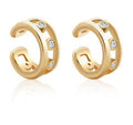 14K Yellow Gold Round Lab-Grown Diamond Stud Earrings - 0.296 ct Total