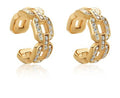 14K Yellow Gold Round Lab-Grown Diamond Stud Earrings - 0.367 ct Total