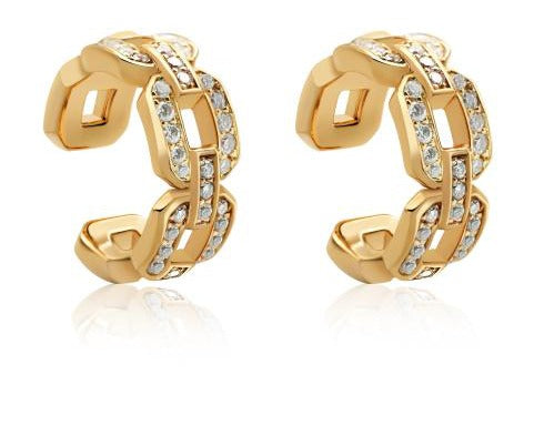 14K Yellow Gold Round Lab-Grown Diamond Stud Earrings - 0.367 ct Total