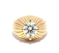 14K Yellow Gold Round Lab-Grown Diamond Ring - 2.57 ct Total