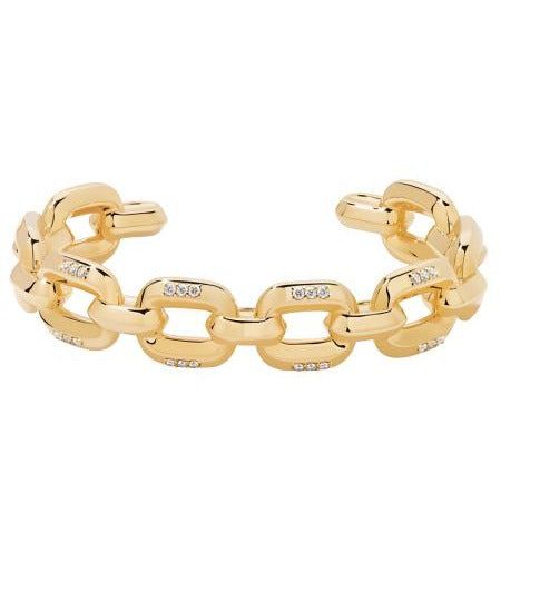 14K Yellow Gold Round Lab-Grown Diamond Bangle - 0.347 ct Total