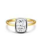 14K Two-Tone Gold Lab-Grown Diamond Ring - 1.08 ct Total