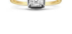 14K Two-Tone Gold Lab-Grown Diamond Ring - 1.08 ct Total