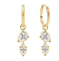 14K Yellow Gold Lab-Grown Diamond Stud Earrings - 1.179 ct Total