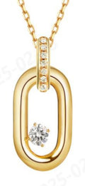 14K Gold Lab-Grown Diamond Necklace - 0.468 ct Total