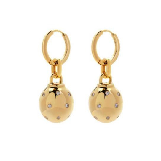 14K Yellow Gold Round Lab-Grown Diamond Stud Earrings - 0.265 ct Total