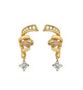 14K Yellow Gold Princess Cut Lab-Grown Diamond Stud Earrings - 2.813 c