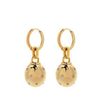 14K Yellow Gold Round Lab-Grown Diamond Stud Earrings - 0.54 ct Total