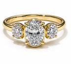 14K Two-Tone Gold Lab-Grown Diamond Ring - 1.322 ct Total