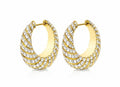 14K Yellow Gold Round Lab-Grown Diamond Stud Earrings - 1.161 ct Total
