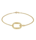 14K Yellow Gold Round Lab-Grown Diamond Bracelet - 0.509 ct Total