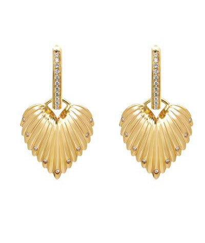 14K Yellow Gold Round Lab-Grown Diamond Stud Earrings - 0.389 ct Total