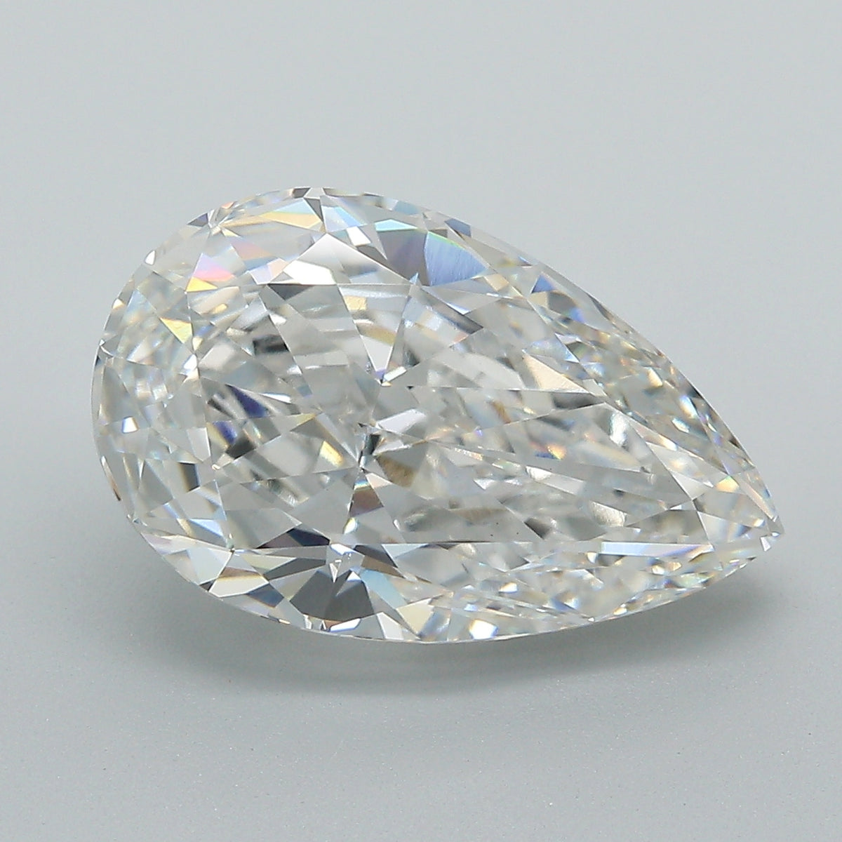 7.13 ct pear brilliant lab grown diamond, F color VS1, IGI certified loose stone
