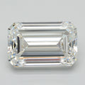 7.23 ct emerald cut lab grown diamond, F color VVS2, IGI certified loose stone