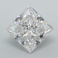 3.04 ct princess cut lab grown diamond, D color VS1, IGI certified loose stone